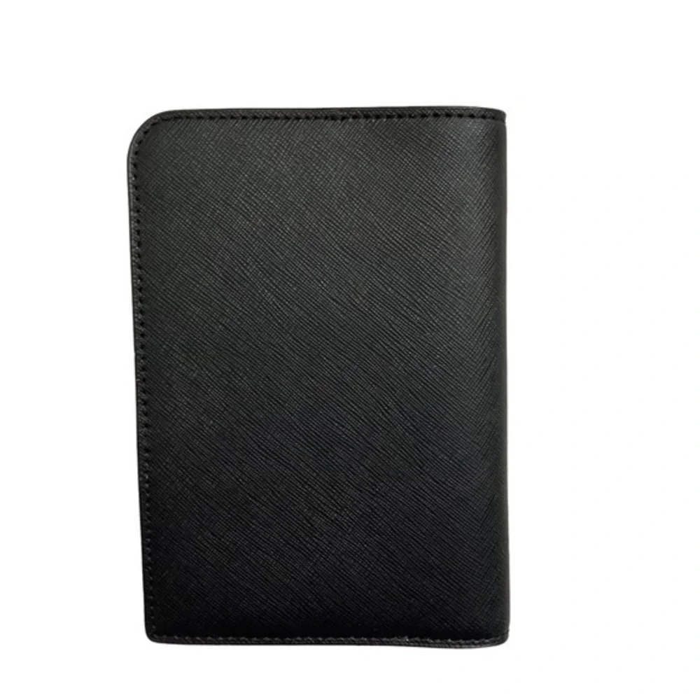 Kate spade black leather passport cover